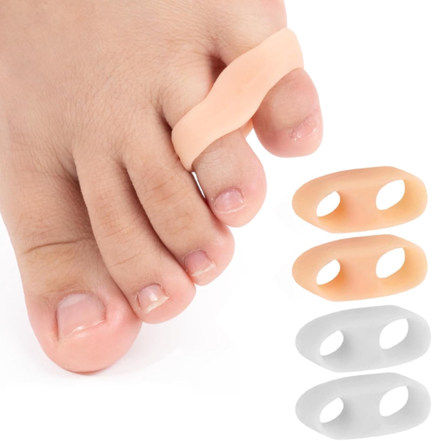 4 paar teenslippers / teenslippers / teenslippers / teenslippers / teenslippers ter bescherming van tenen en voeten