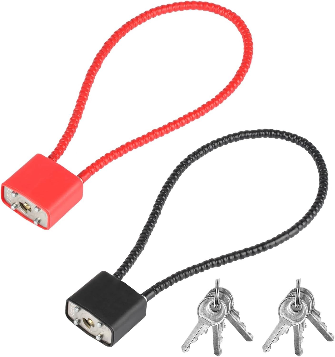 Stevige Padlocks met Lange Shackle en Sleutels - 2 Stuks voor Extra Beveiliging en Veiligheid