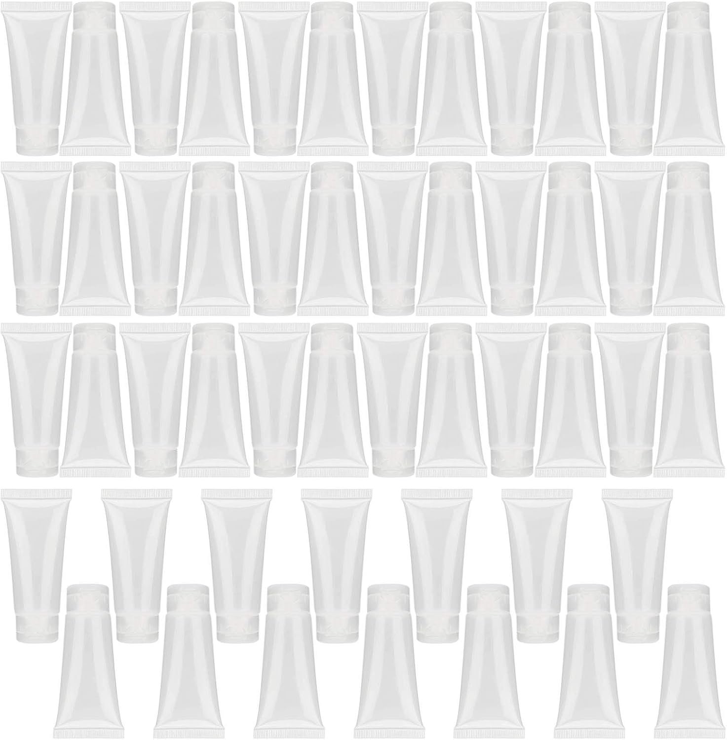 20 ml draagbare lege knijpplastic fles reisformaat shampoo douchegel lotion tube voor toiletartikelen producten voor persoonlijke verzorging 50 stuks transparant veilig rec