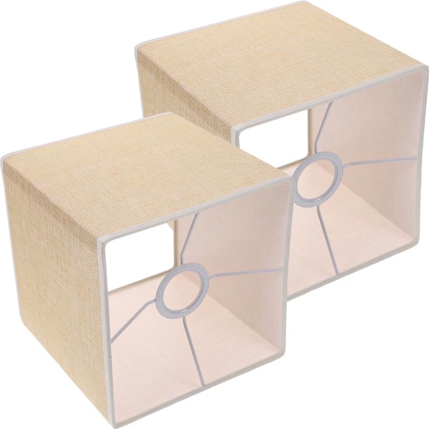 Hemobllo Lampenkap van linnen voor thuis, tafel- en vloerlamp, afdekking voor binnen, oogbescherming en decoratie