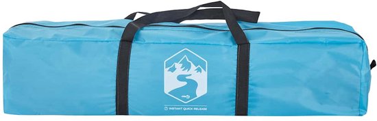 vidaXL - Tent - 3-persoons - snelontgrendeling - blauw van Vidaxl — afbeelding 2