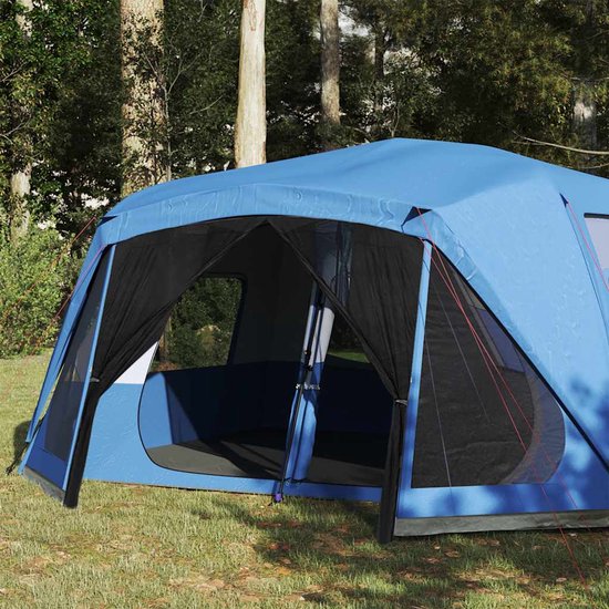 vidaXL - Gezinstent - 10-persoons - waterdicht - snelontgrendeling - blauw van Vidaxl — afbeelding 2