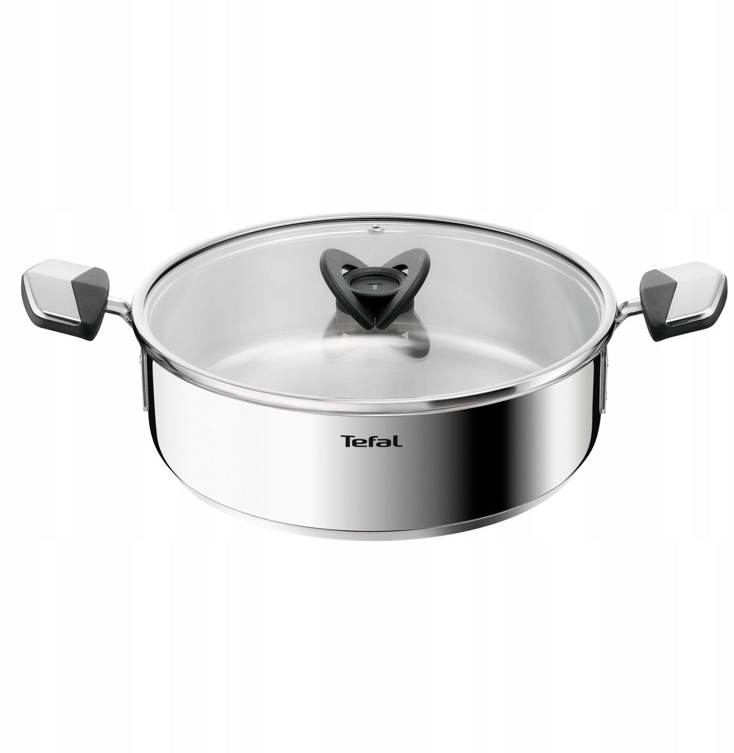 Tefal Emotion+ Steel Pan met Deksel 24cm 3.5L Inductie