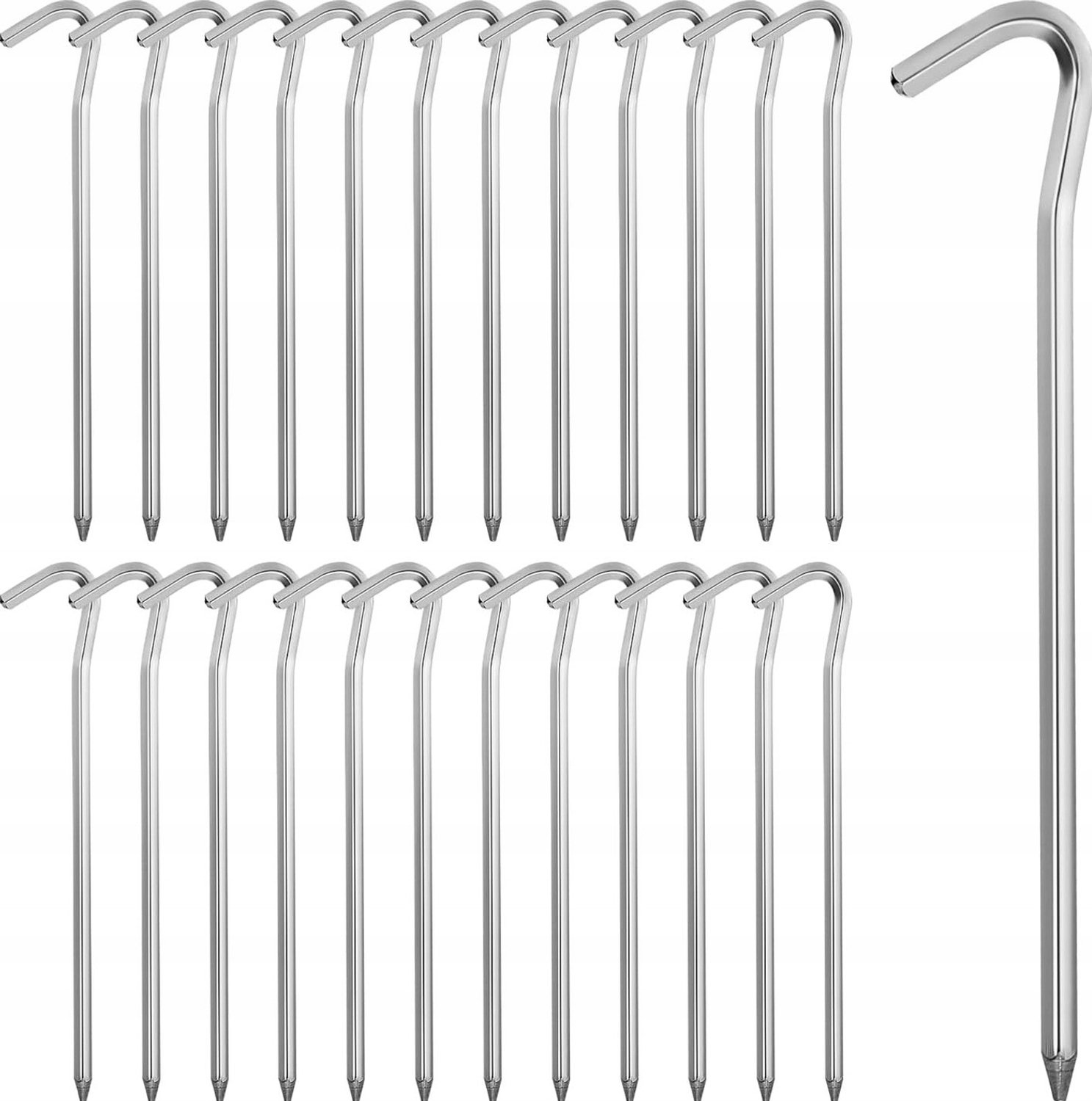25x Aluminium Tentpennen 18cm - Lichtgewicht & Duurzaam voor Camping & Tuin