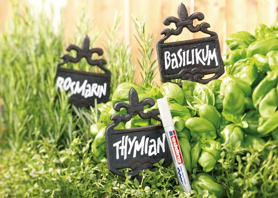 edding 750 lakmarker wit - 2-4mm - met een hoge weerstand tegen hitte en blootstelling aan licht - o.a. geschikt voor permanent markeren/versieren/tekenen op glas, metaal, plastic en gecoat papier — cadeau in Cadeau-ideeën - foto 4