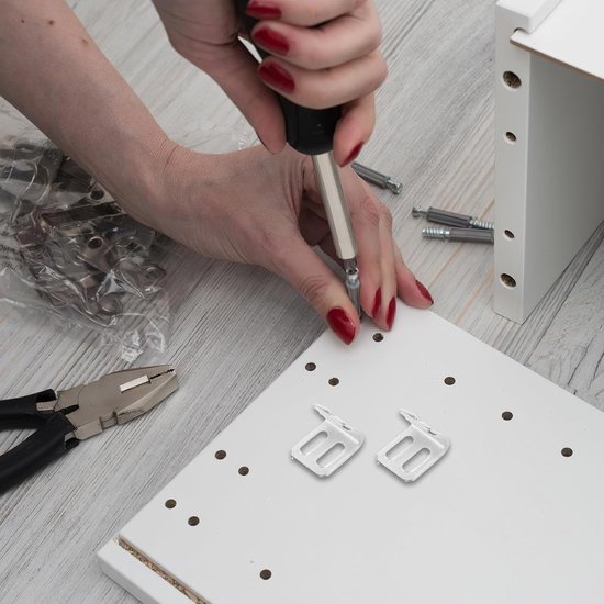 100 Stuks Meubelklemmen Veerklemmen voor Sofa Fauteuils Duurzame Metalen Bekledingsveerclips voor Meubelreparatie Universele Bevestigingsclips voor Verschillende Stoffen Diktes — afbeelding 3
