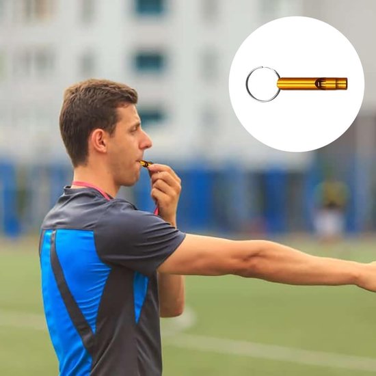 21 stuks aluminiumlegering sport fluitje trillerfluitje voor noodgevallen outdoor survival signaalfluitje voor sport, scheidsrechters, wandelen, kamperen, klimmen — afbeelding 2