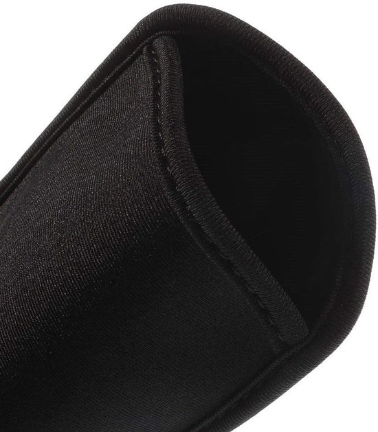 Pouch Case Neoprene Waterproof and Shockproof Sock Cover, Slim Carry Bag voor INTEX STAARI 12 (2018) - Black — afbeelding 5