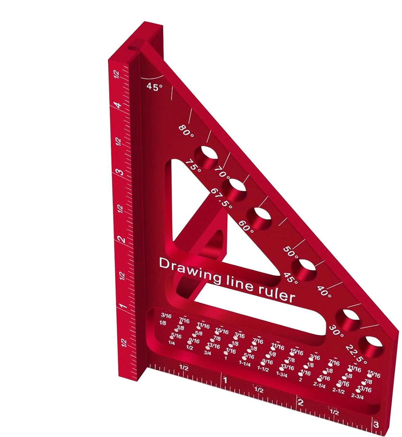 Règle De Mesure Multi-Angles - Rapporteur D'Angle 22.5-90° A D'Aluminium, Règle De Traçage Avec Trou Pour Menuisier | Bricolage, Dessin, Bouw, Ébénisterie, Fabrication Meubles