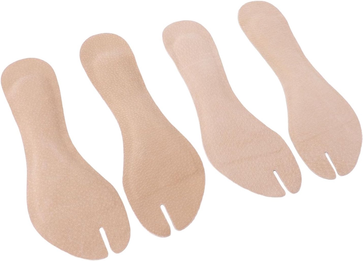 2 Paar Flip-flop Inlegzolen PU Lederen Kussentjes voor Hoge Hakken Zachte Schokbestendige Zelfklevende Sandalen, Veelzijdige Compatibiliteit, Aanpasbaar Sierontwerp, (S)