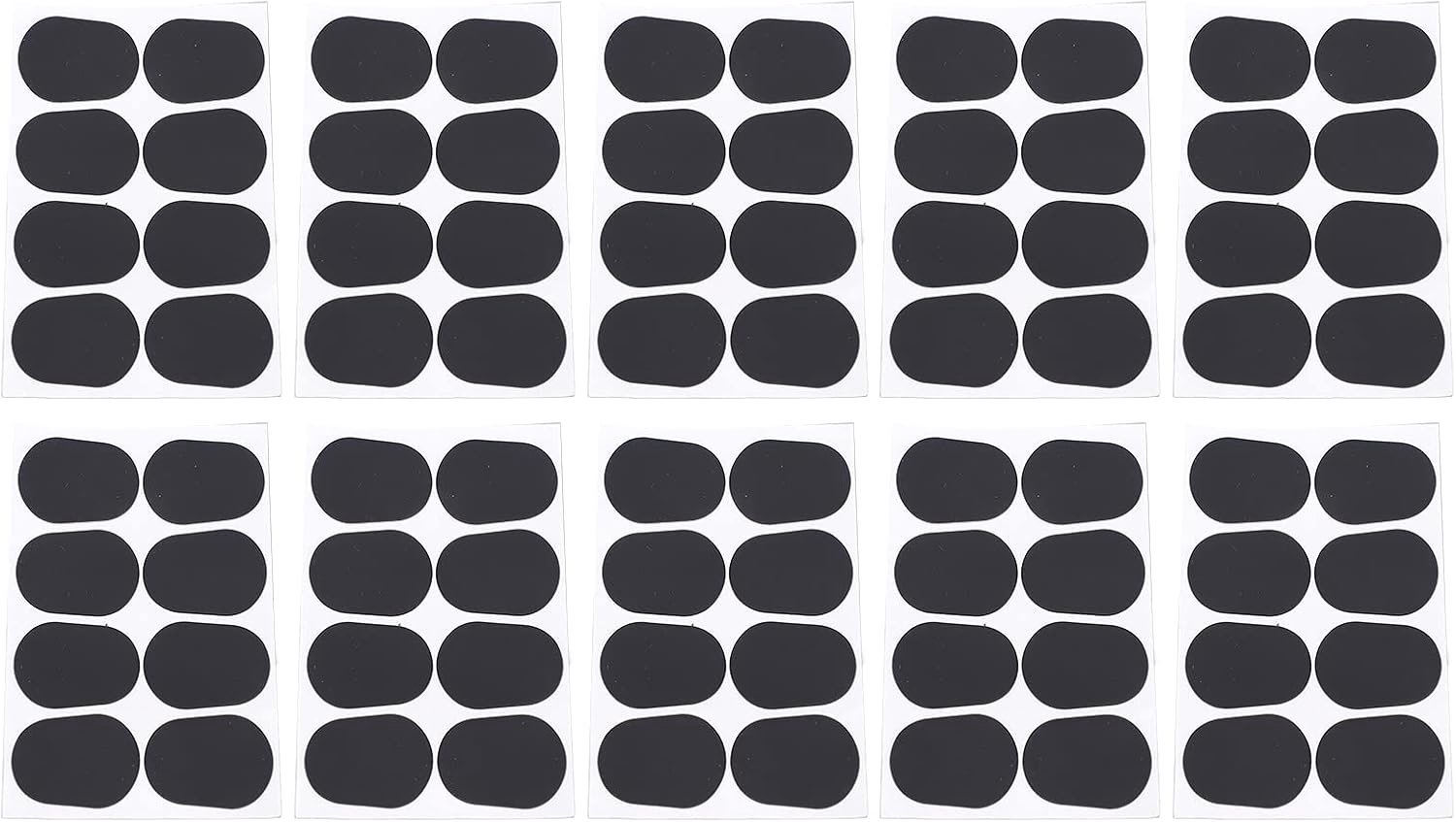 Jeffergarden Sax Mondstukpad, Siliconen Kussen voor Saxofoon, 80 Stuks Zwarte Patch, 0,5 Mm Dikte voor Muzikanten