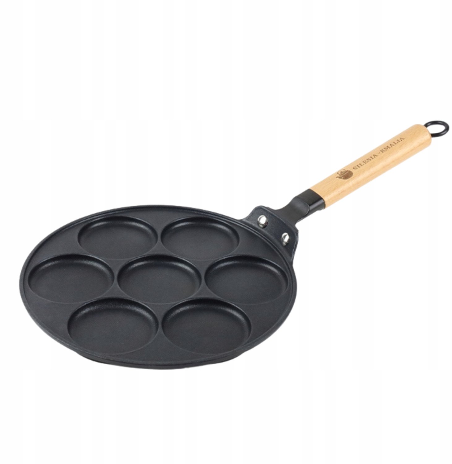 Gietijzeren Koekenpan voor Pannenkoeken & Eieren - 27cm, Anti-aanbak, Inductie