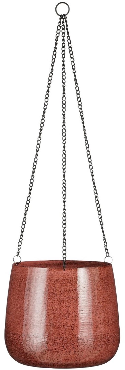 Mica Decorations Benson Hangpot - H20 x Ø23 cm - Metaal - Donkerrood