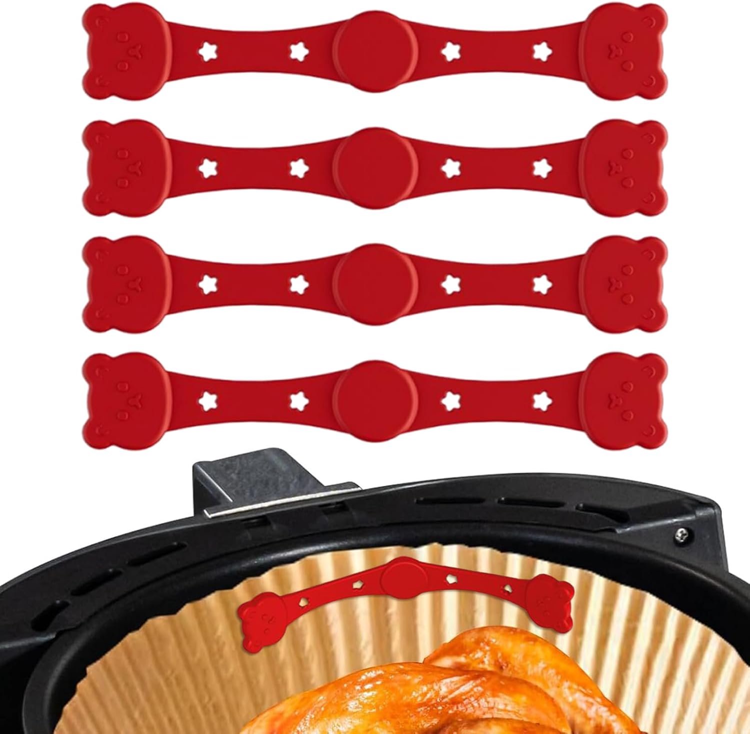 Silicone Magneetbevestigingen voor Airfryer Hittebestendige Bakpapier