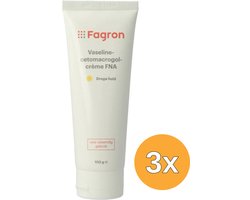 3x Fagron Vaselinecetomacrogol creme (100 gr)