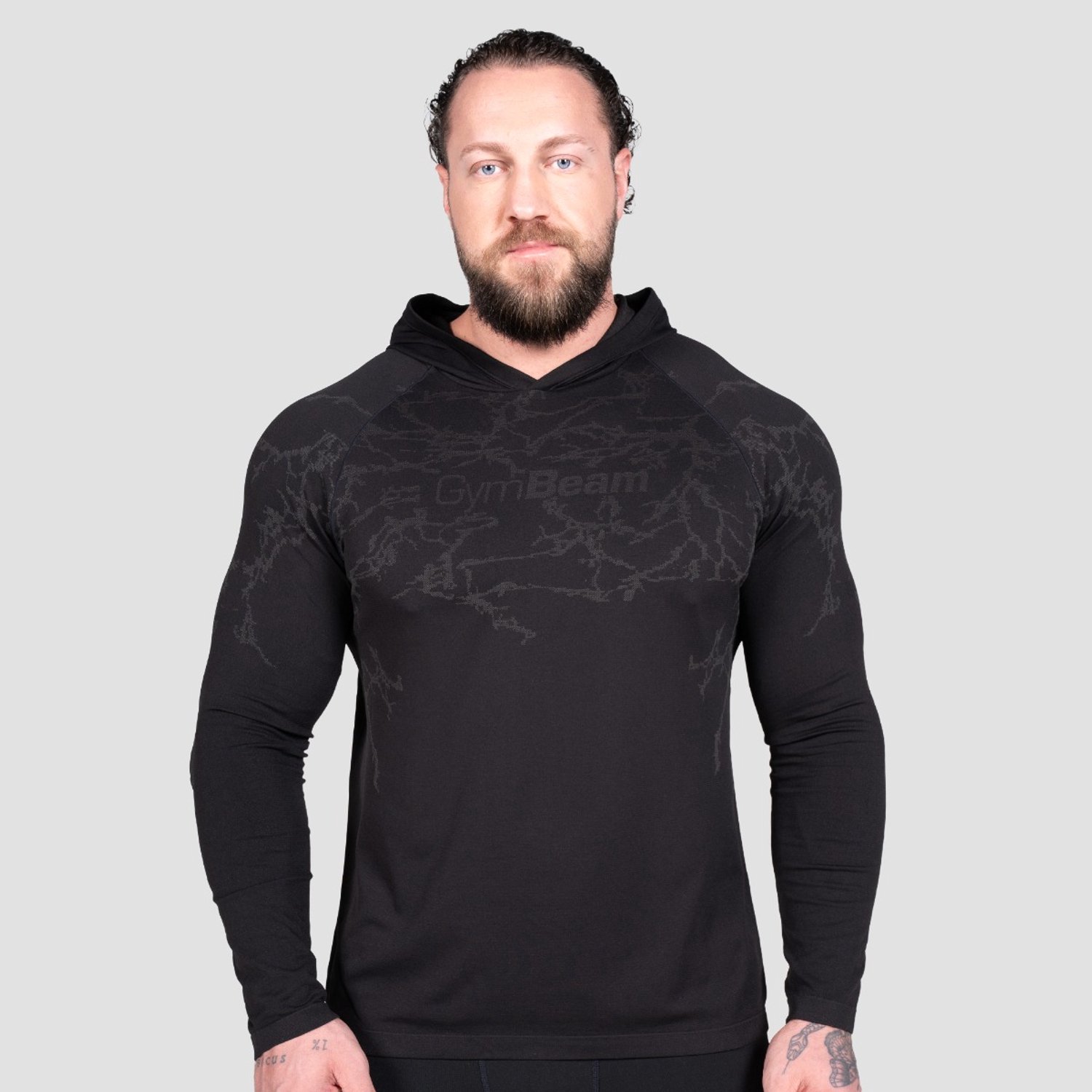 GymBeam Static T-shirt Lange Mouw Zwart L