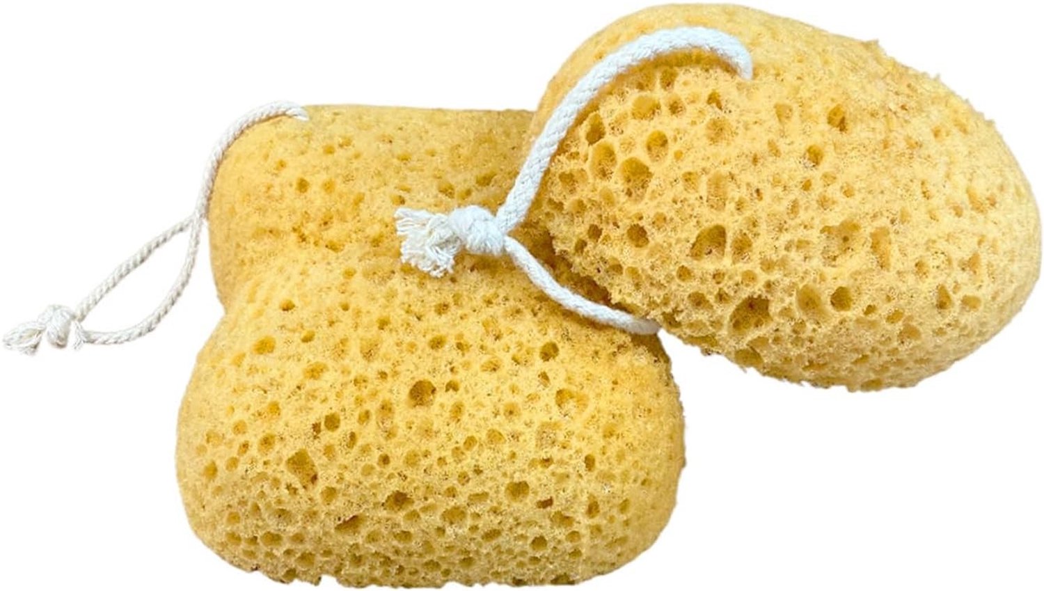 Set van 2 Bad Sponsen, Grote Zachte Honingraat Spons, Dichte Schuim voor Volwassenen en Kinderen, Diepe Exfoliatie en Zachte Reiniging, Perfect voor Bad en Douche