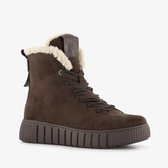 xx bij Mexx dames veterboots gevoerd bruin - Maat 38