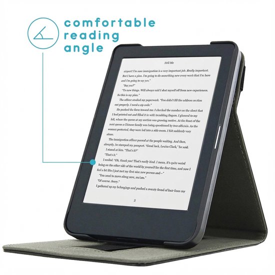 imoshion E-reader Hoesje - Geschikt voor Kobo Clara HD - Stand Flipcase - Zwart van iMoshion — afbeelding 4