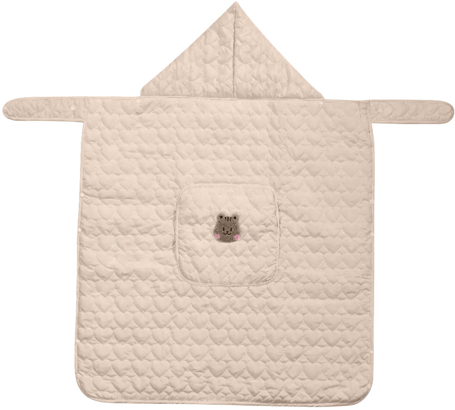 Kinderwagendeken - Wikkeldeken - Babyslaapquilt - Winddicht Dikke Fleece - Polyester - Met Capuchon - Inbakeren - Eekhoorn 80x85cm - Uniseks 0-1 Jaar - Voor Pasgeborenen en Baby's