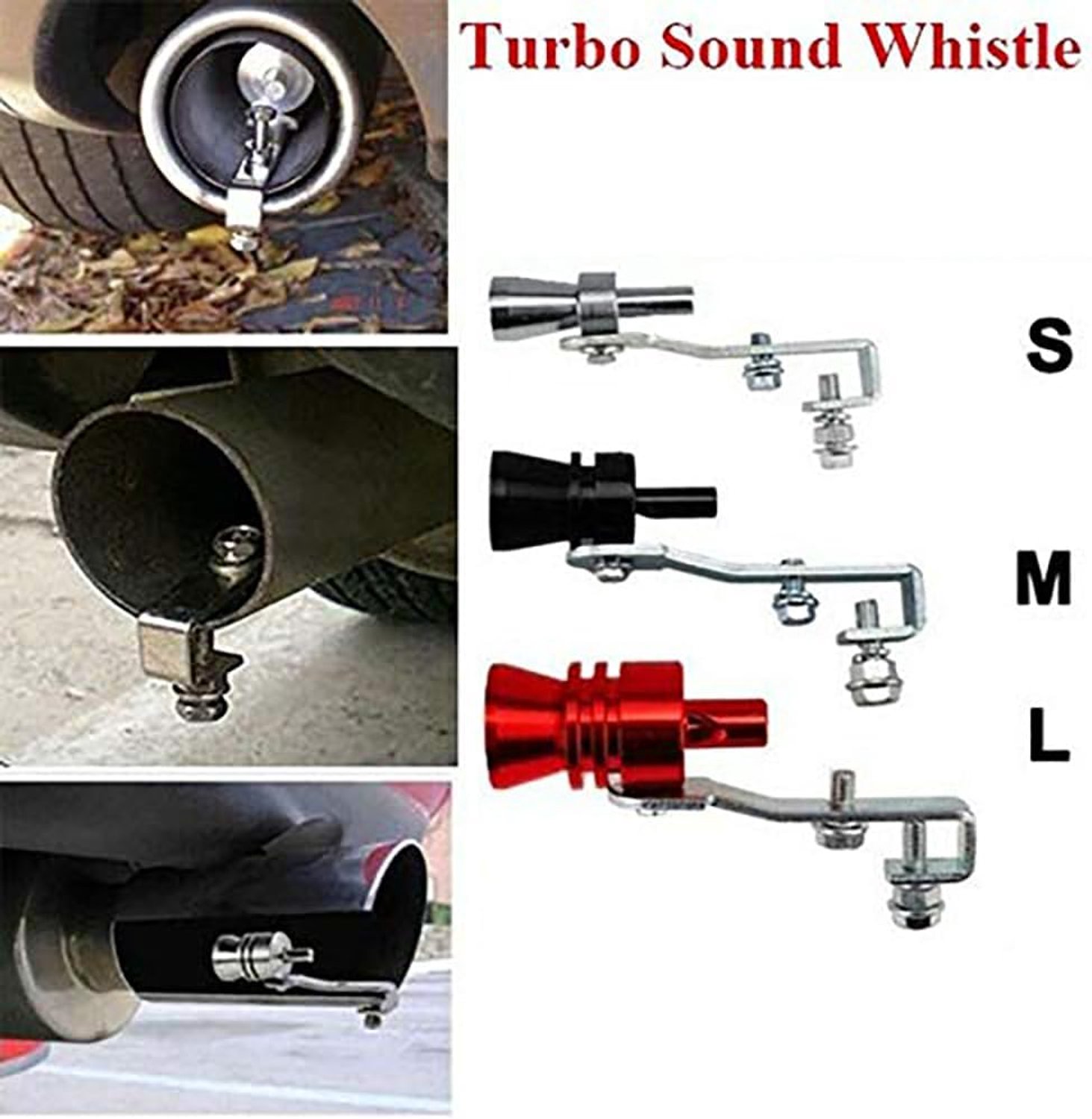 Turbopijp aluminium simulatorventiel - universele uitlaatpijp - turbo sound fluitje - versterkt motor geluid - m-winkel