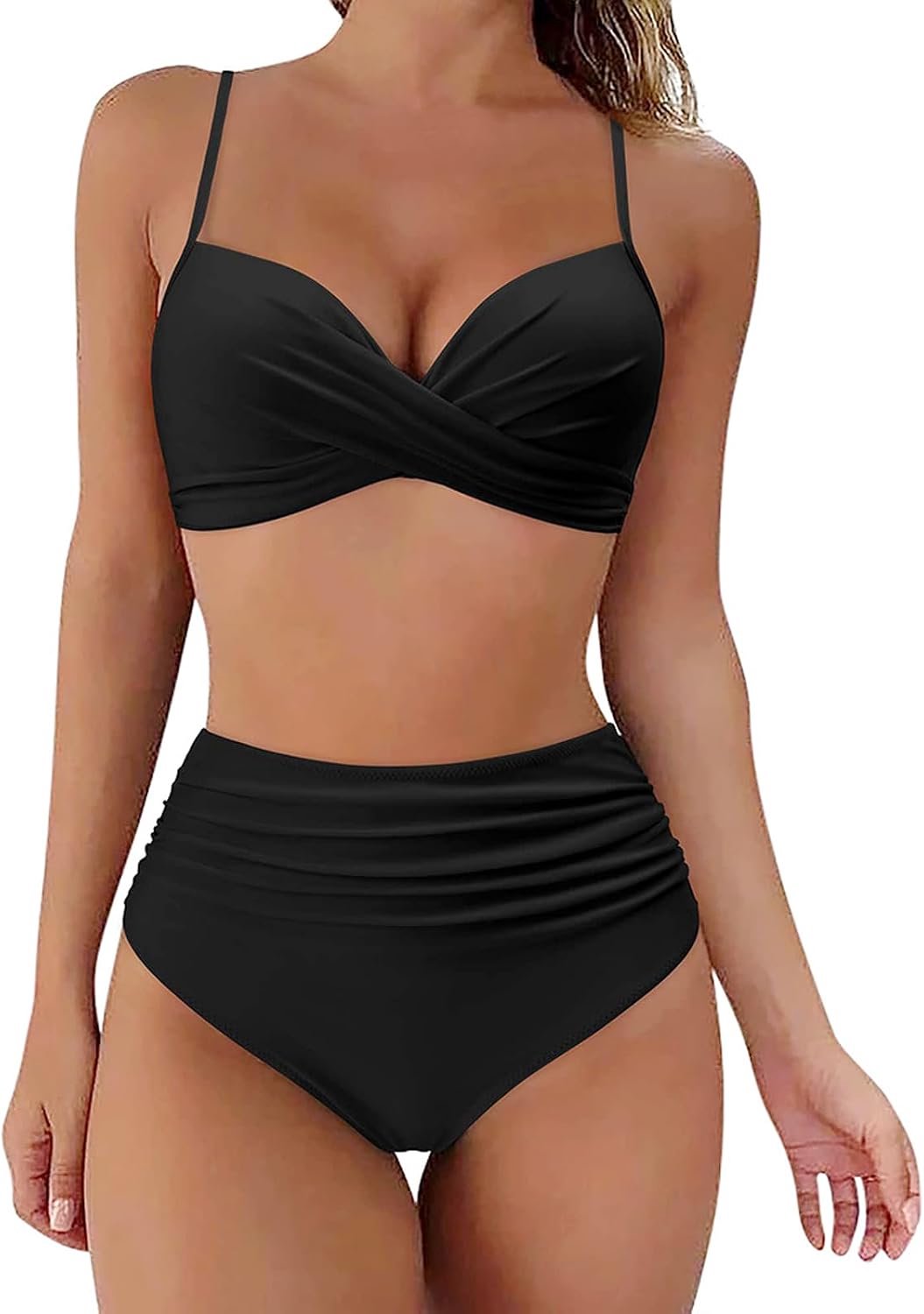 Taille bikini met push-up, verstelbare bandjes