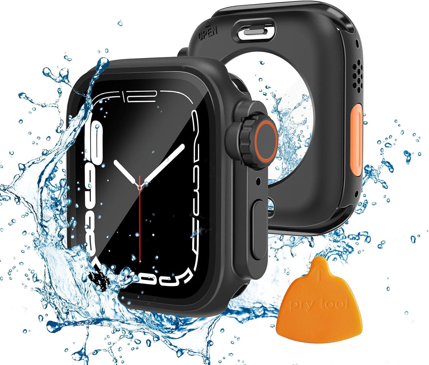 2-in-1 hoes voor Apple Watch 42 mm, waterdicht en krasbestendig