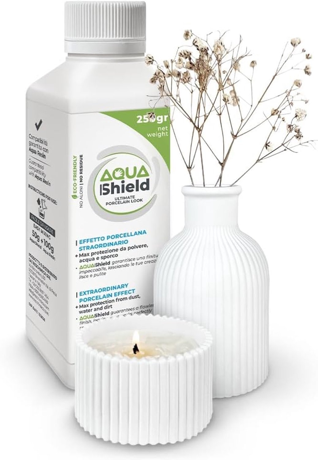 Waterdicht additief 250 gram - Porselein effect - Sterk en glanzend - Eenvoudig te gebruiken - Vemera