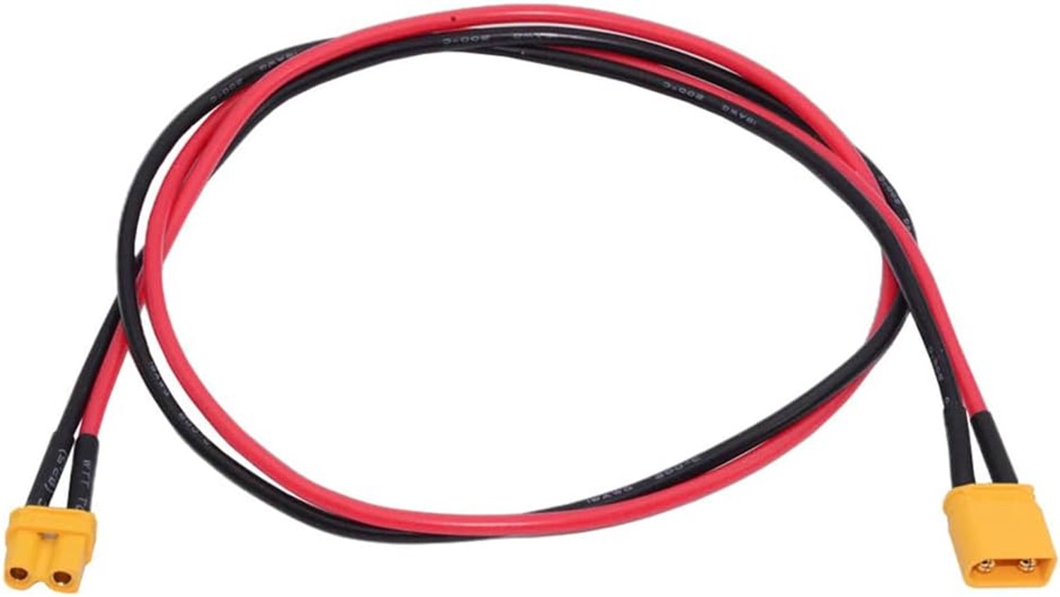 Verlengkabel XT30 1,6 ft - 18AWG - mannelijk naar vrouwelijk - geschikt voor zonnepanelen en accupakketten - m-winkel