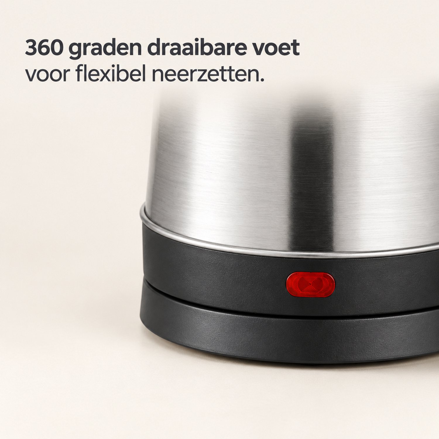 Waterkoker 2,0 l, 220 V, roestvrijstalen binnenwand en behuizing, automatische uitschakeling, droogkookbeveiliging, 360 graden voet, met handleiding in kartonnen doos