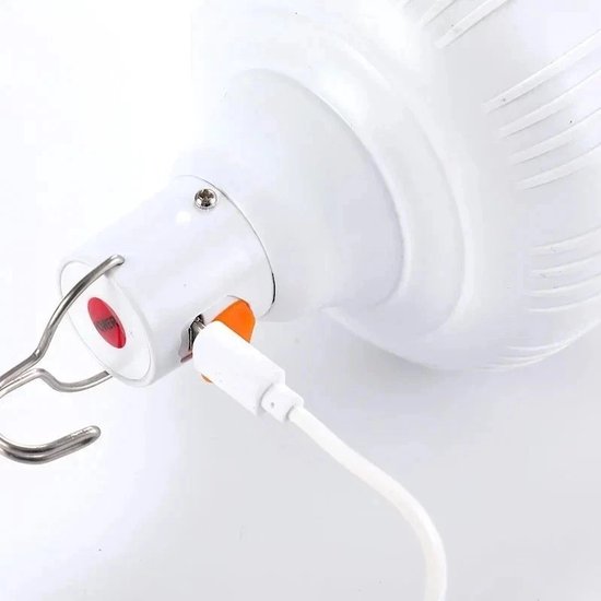 60W oplaadbare LED-campinglantaarn (USB) – Draagbare noodverlichting met haak — afbeelding 5