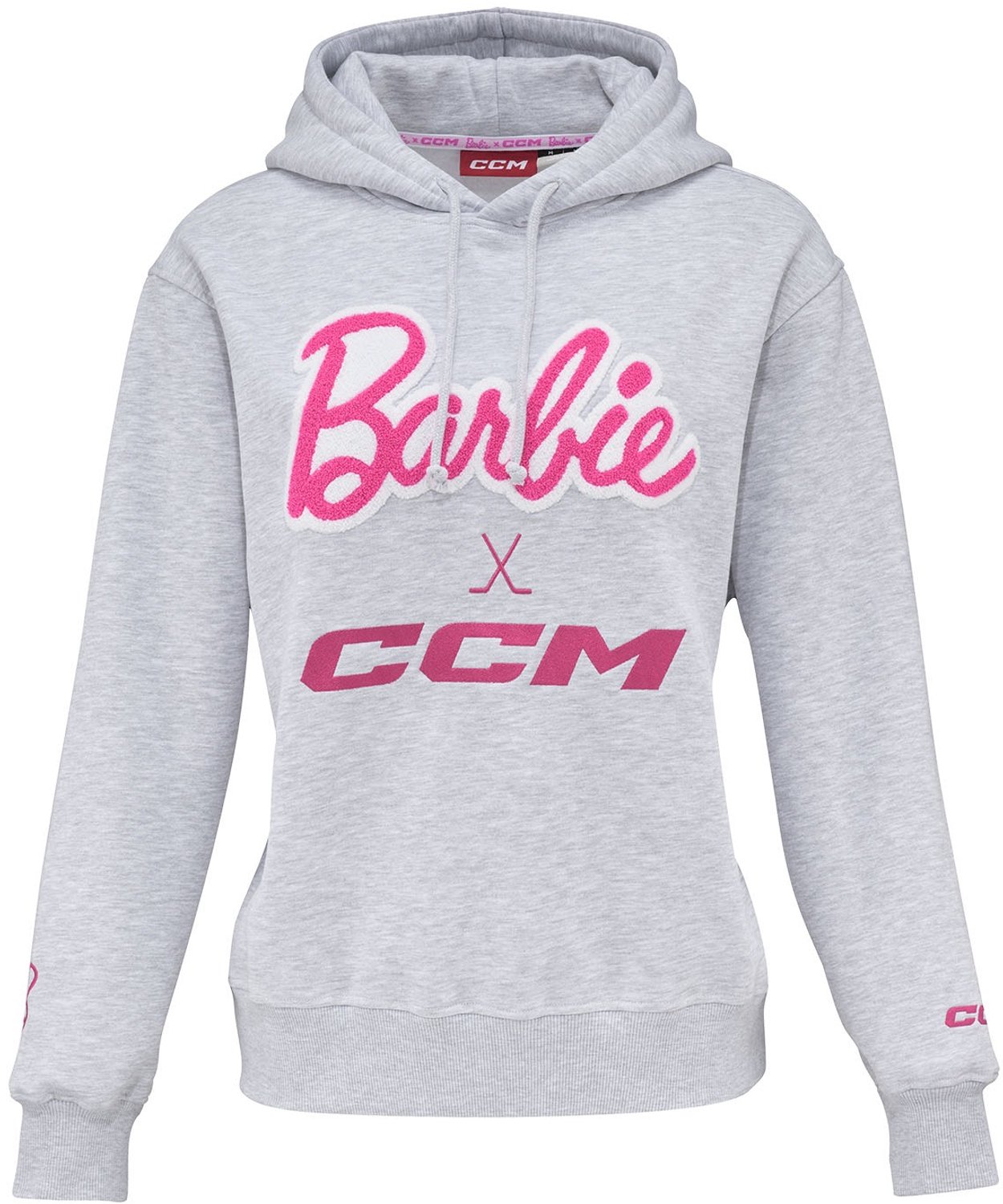 Barbie X Ccm Hoodie Adult Melange Grijs
