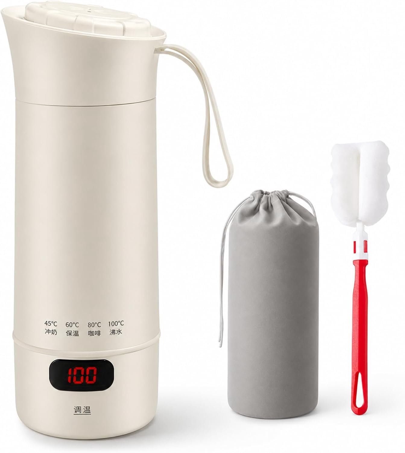 Waterkoker 400 ml, met aanraakbediening, roestvrij staal