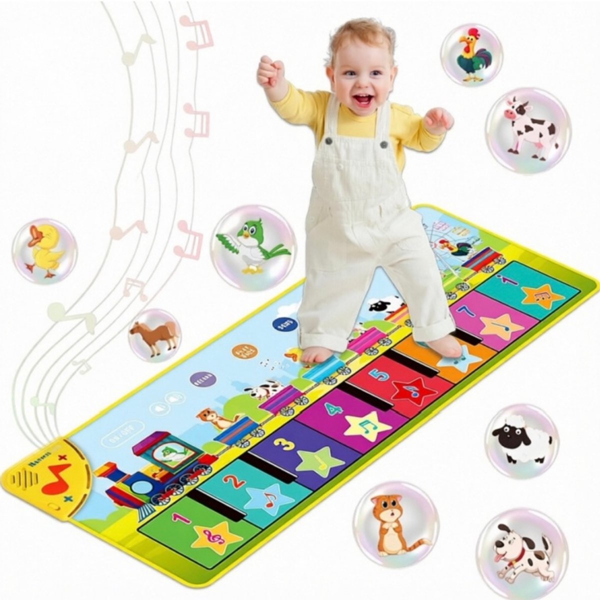 Magische Kinder Pianomat 100 x 38 cm - Muziekmat - Educatief Montessori Speelgoed voor Kinderen 2 - 5 Jaar, Speelgoed voor Jongens en Meisjes