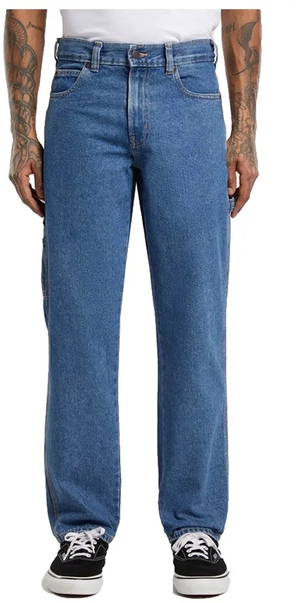 Dickies 993 Regular Tapered Carpenter Spijkerbroek 33 32 Man Blauw