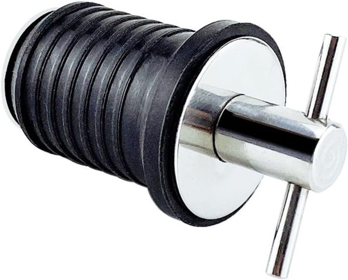 304 RVS Boot Accessoires Handvat Rubberen Afvoer T-Handgreep TWIST-IN Romp Livewell Bilge Spiegel Zeewering Marine Accessoires voor dekbeslag(25mm)