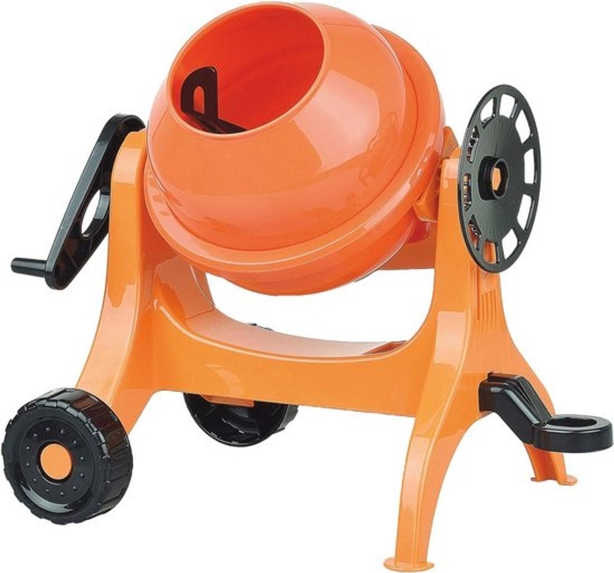 Betonmixer voor kleintjes - 24 cm - Oranje cementmixer voor strand en zandbak