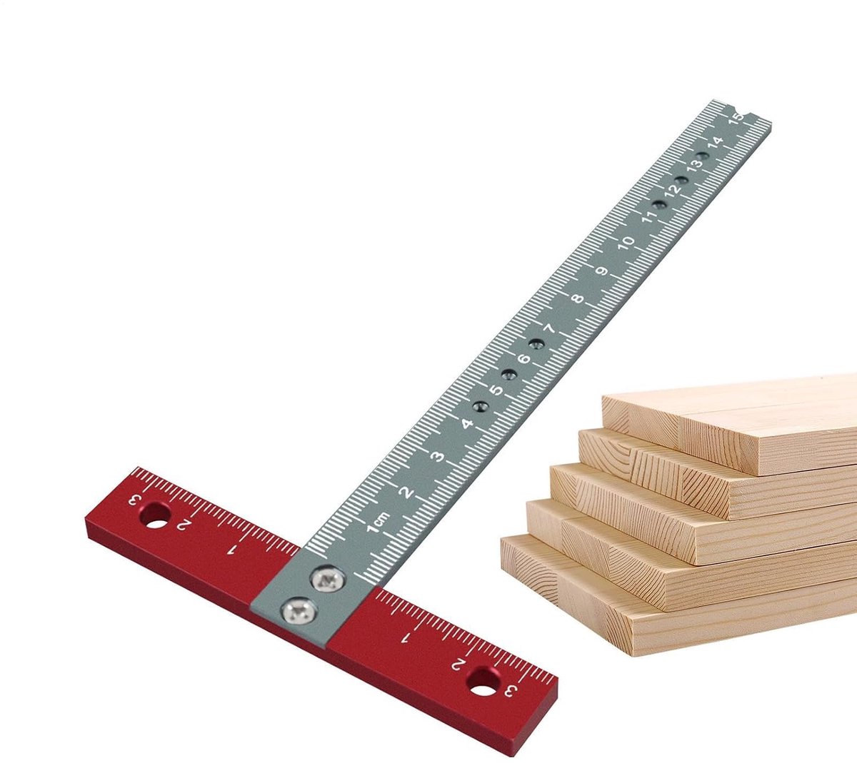Vierkante Liniaal T Vorm Markering Haakse Heerser Tool