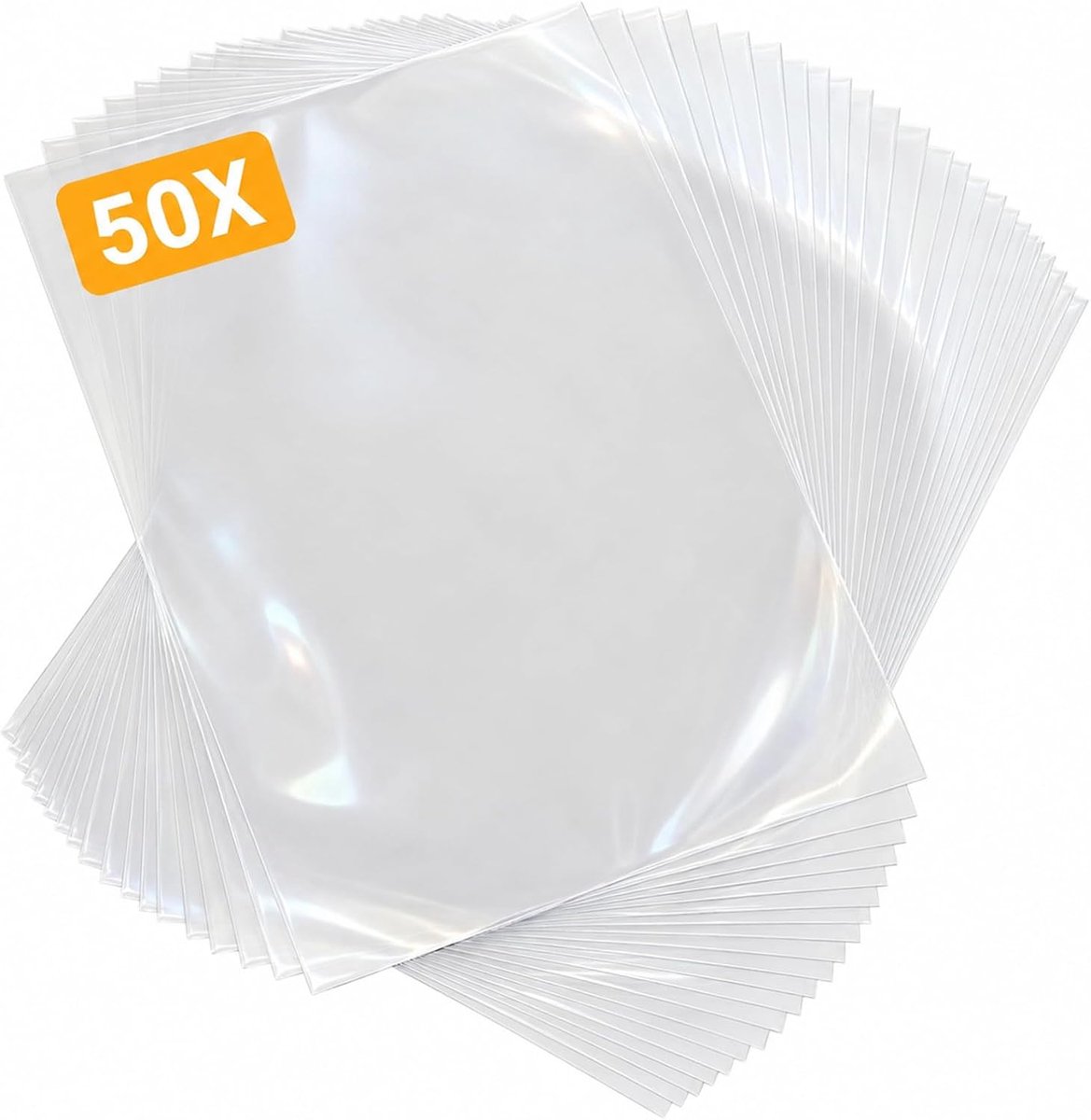 50 vellen knetjesfolie om in te naaien, 30 x 21 cm, transparant kraakpapier