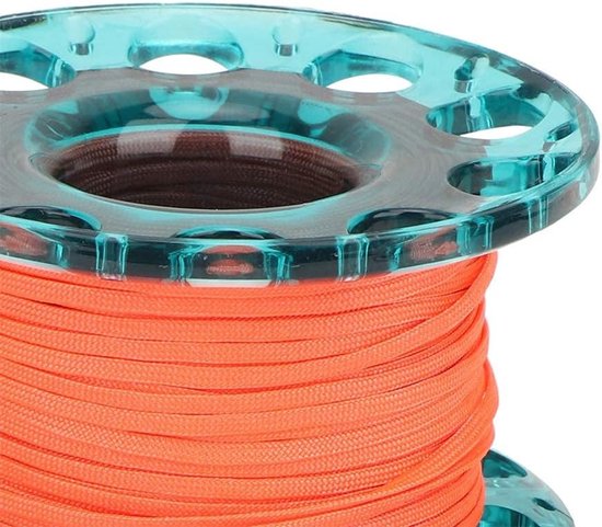 Diving Finger Coil met Aluminium Reel en RVS Karabijnhaak voor Onderwater Avonturen en Duiken — afbeelding 2