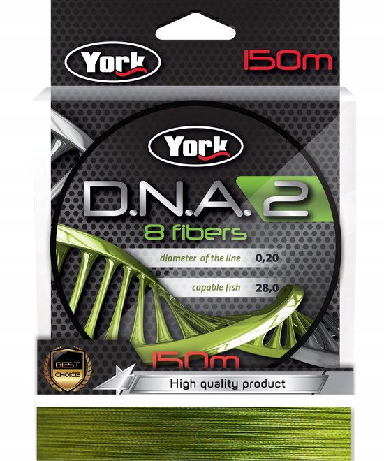 York D.N.A. 2 Visdraad Groen 0,18 mm 150 m — afbeelding 2