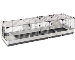 Ferplast Kooi Voor Cavia's - Kooi en Accessoires Inclusief - Openend en Modulair - 205 x 60 x h 50 cm