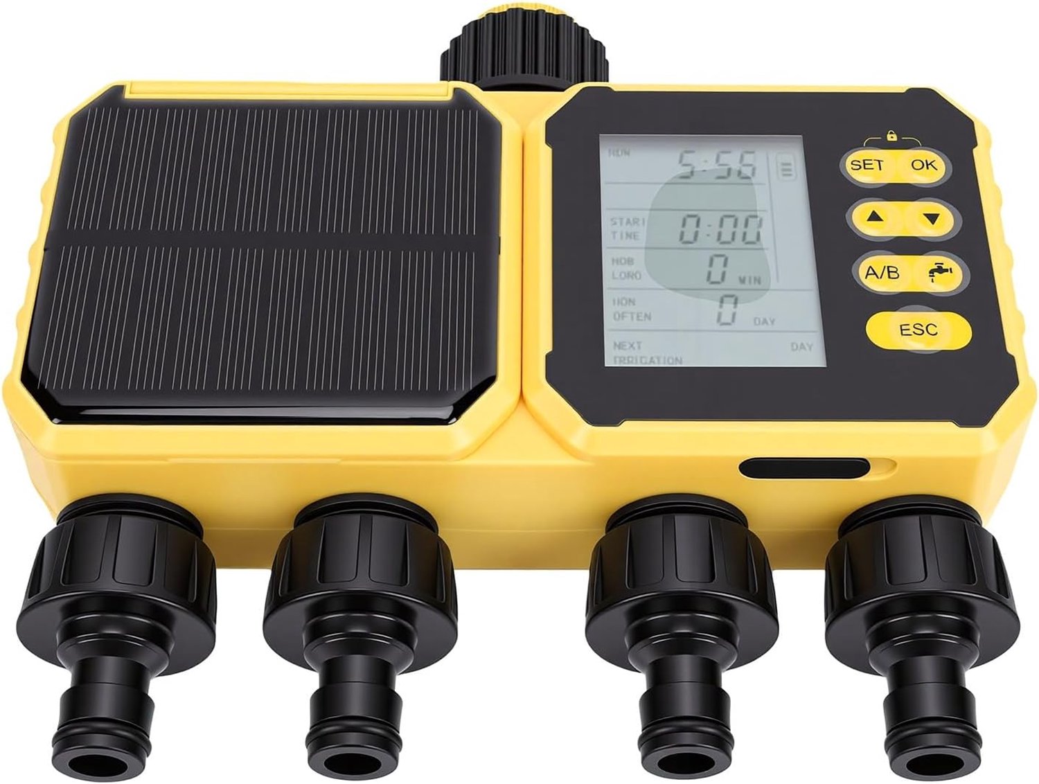 Slimme Bewateringstimer, WiFi-slangtimer met 4 Zones voor