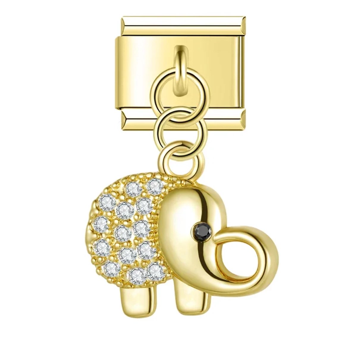 Diamond Encrusted Gold Elephant