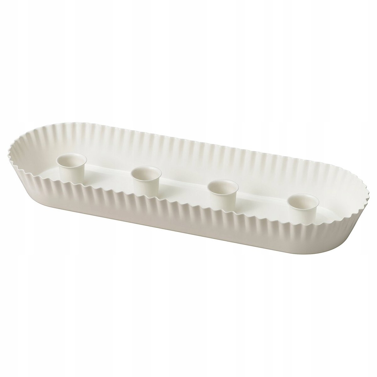 IKEA VINTERFINT Kandelaar voor 4 kaarsen, wit, 4 cm
