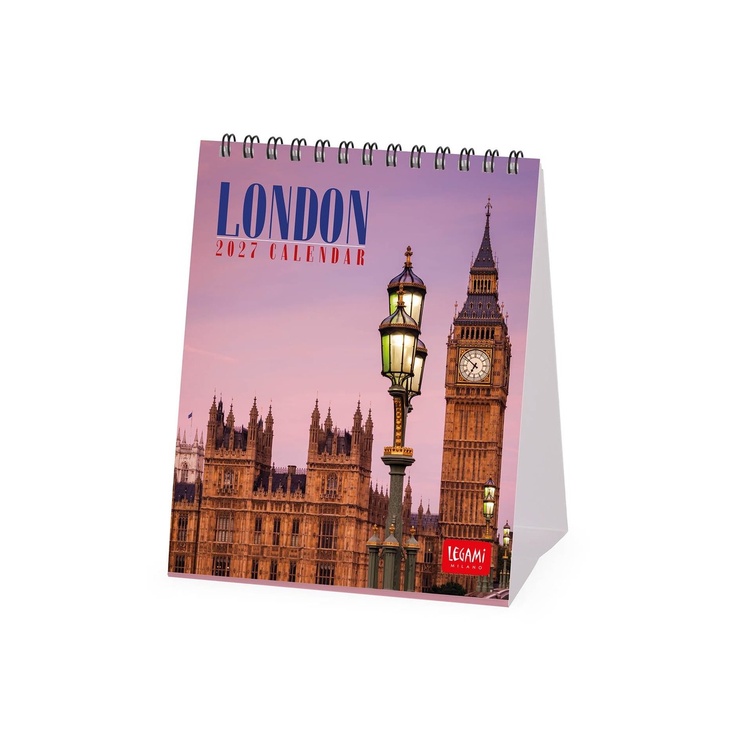 Tafelkalender 2027 Londen - Bureaukalender met Jaarplanner en Sterrenbeelden