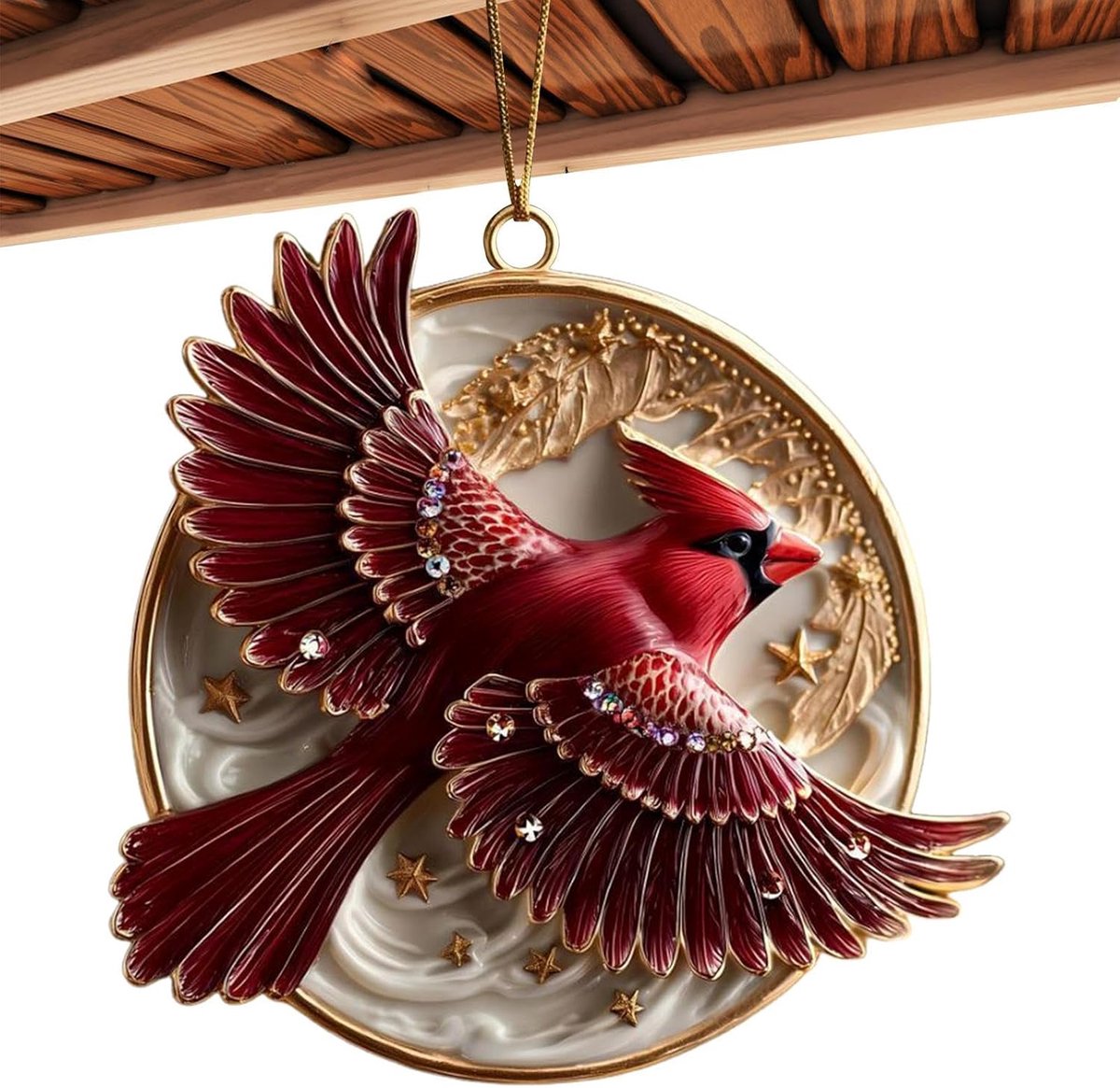 Vogel Ornament 2D Kleurrijke Acrylic Ronde Huisdecoratie