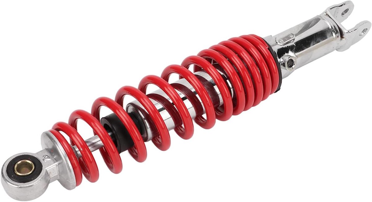 3000LB Staallegering Motorfiets Achterschokdemper, Veer met Hoge Sterkte, 300 Mm Waterdichte Vervanging, Stijlvol Decor (rood)