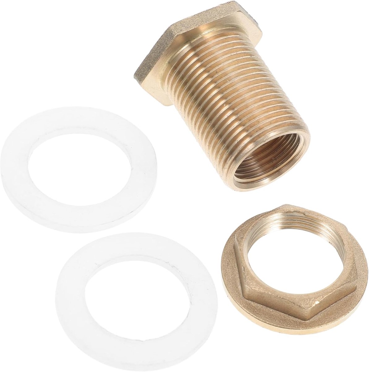Messing Water Tank Connector met Rubberen Afdichting Universele Binnendraad Buitendraad Adapter voor Regenwaterslangen Geschikt voor Aquaria Waterreservoirs