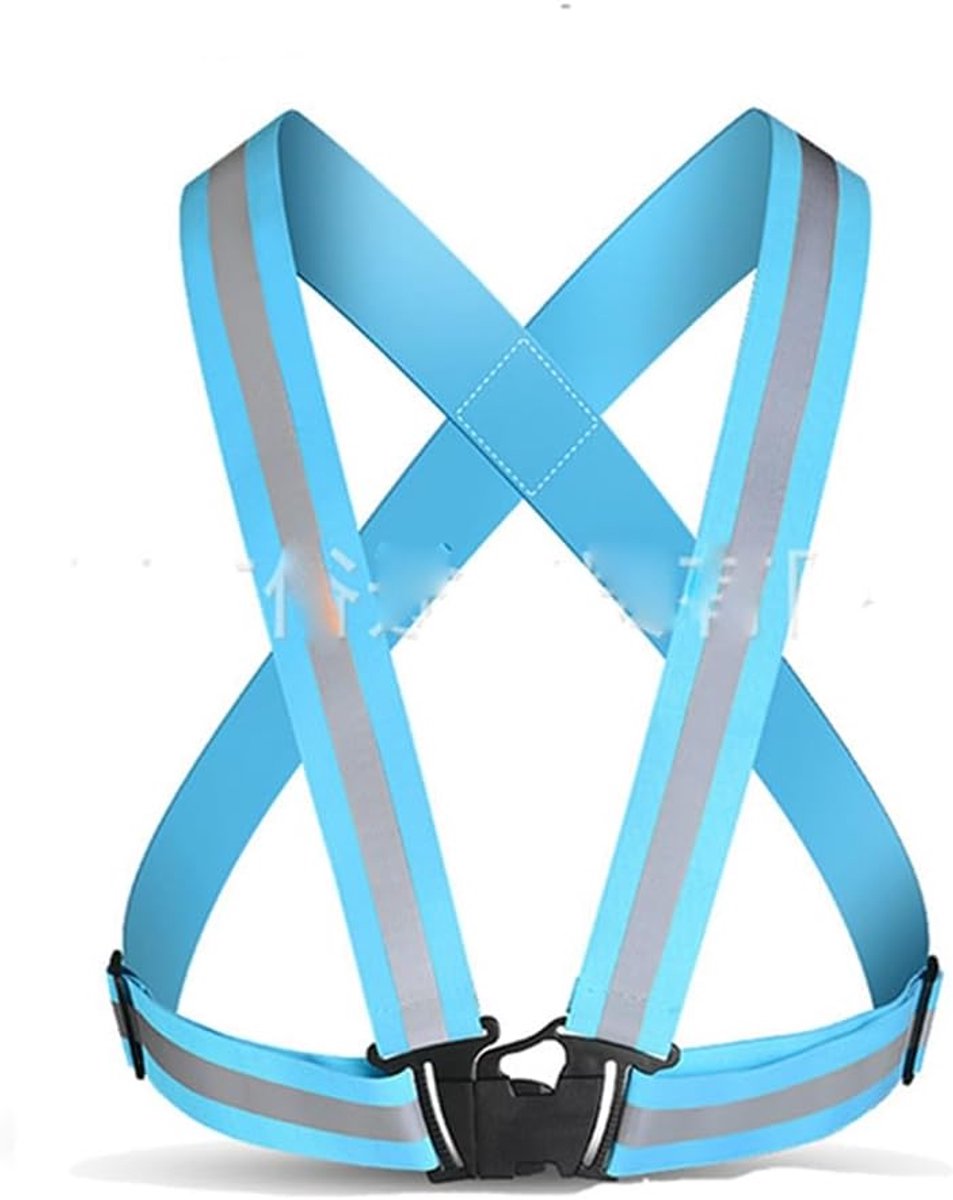Vest voor volwassenen en kinderen, reflecterend vest, hoge zichtbaarheid, instelbaar, veiligheidsvest, reflecterend veiligheidsvest, joggen, fietsen, hardlopen, wandelen